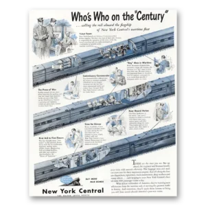 1945 New York Central Print Ad | Century