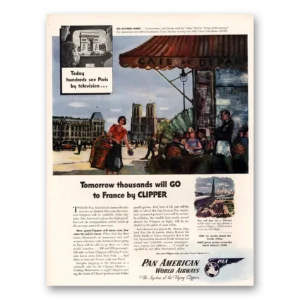 1945 Pan Am Print Ad | Clipper