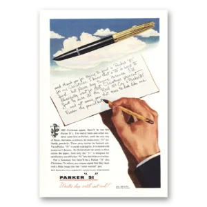 1945 Parker 51 Pen Print Ad | This Christmas