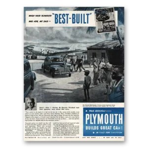 1945 Plymouth Print Ad | J Gaston