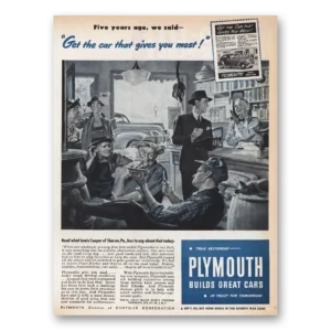 1945 Plymouth Print Ad | Gives You