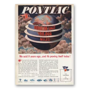 1945 Pontiac Print Ad | Built To Last