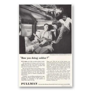 1945 Pullman Print Ad | Soldier