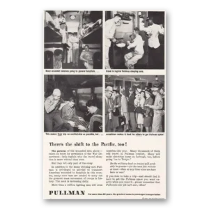 1945 Pullman Print Ad | Shift To Pacific