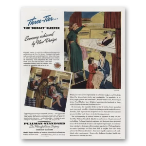 1945 Pullman Print Ad | Three Tier