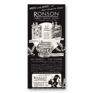 1945 Ronson Lighters Print Ad | Greatest Lighter