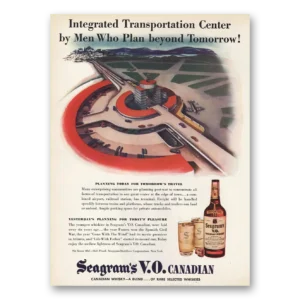 1945 Seagrams VO Whisky Print Ad | Transportation Center