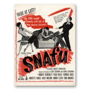 1945 Snafu Movie Promo Print Ad | Robert Benchley