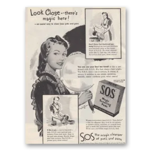 1945 SOS Scouring Pads Print Ad | Look Close