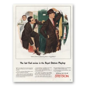 1945 Stetson Playboy Hat Print Ad | Fred Envies