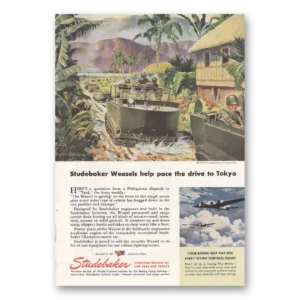 1945 Studebaker Print Ad | Weasels