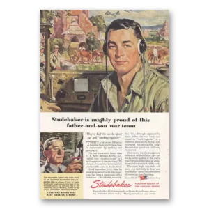 1945 Studebaker Print Ad | Father Son
