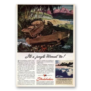 1945 Studebaker Print Ad | Jungle Weasel