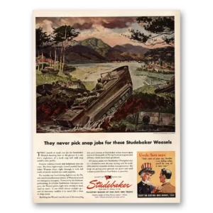 1945 Studebaker Print Ad | Weasels