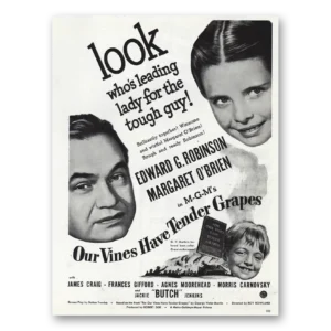 1945 Our Vines Have Tender Grapes Promo Print Ad | Robinson