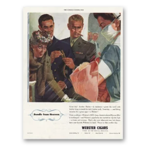 1945 Webster Cigars Print Ad | Bundle From Heaven