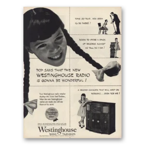 1945 Westinghouse Radio Print Ad | Gonna Be Wonderful