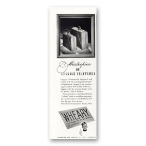 1945 Wheary Luggage Print Ad | Masterpiece