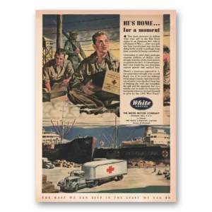 1945 White Trucks Print Ad | Home