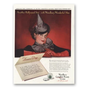 1945 Woodbury Print Ad | Another Hollywood Star