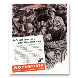 1945 Woodworth Print Ad | Come Home
