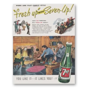 1946 7Up Print Ad | Fresh Up