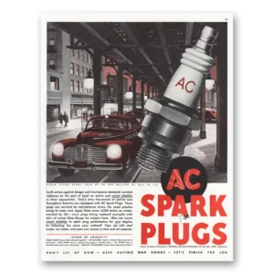1945 AC Spark Plugs Print Ad | Swift Action