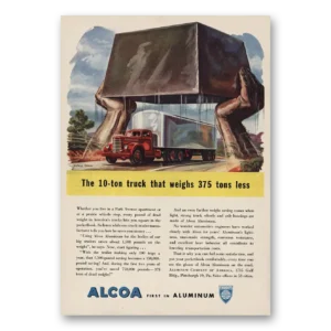 1946 Alcoa Print Ad | 375 Tons