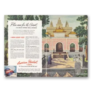 1946 American President Lines Print Ad | Orient