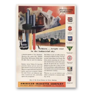 1946 American Marietta Print Ad | Valdurn Bright Star