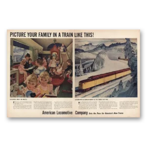 1946 American Locomotive Print Ad | Picture Your Family