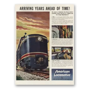 1946 American Locomotive Print Ad | Years Ahead