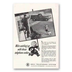 1946 Bell Telephone Print Ad | Telephone Orders