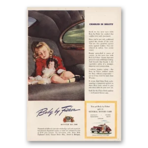 1946 Body by Fisher Print Ad | Cradled Beauty