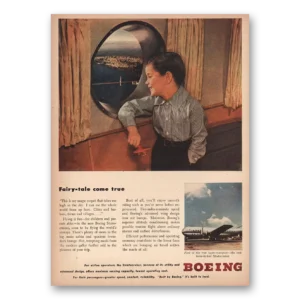 1946 Boeing Stratocruiser Print Ad | Fairytale