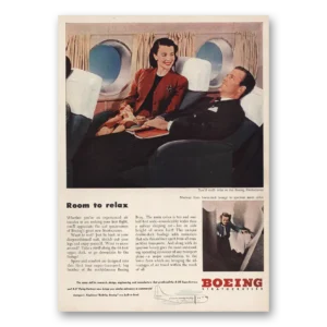1946 Boeing Stratocruiser Print Ad | Room Relax