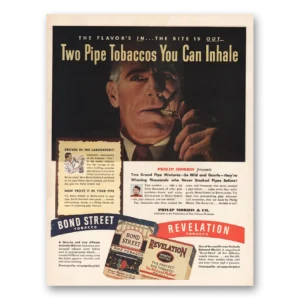 1946 Bond Street Tobacco Print Ad | Pipe Tobaccos