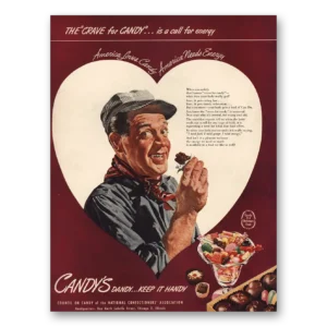 1946 Council On Candy Print Ad | Candy Dandy