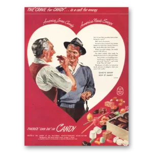 1946 Council On Candy Print Ad | America Loves Candy
