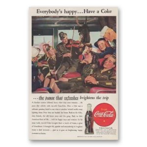 1946 Coca Cola Print Ad | Familiar Custom