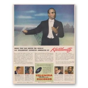 1946 Columbia Records Print Ad | Tchaikovsky