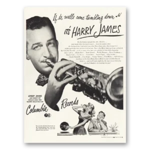 1946 Columbia Records Print Ad | Harry James