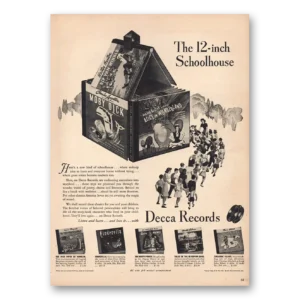 1946 Decca Records Print Ad | Schoolhouse