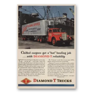 1946 Diamond T Trucks Print Ad | Johnnys Trucking