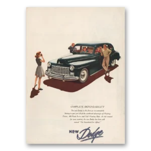 1946 Dodge Print Ad | Dependability
