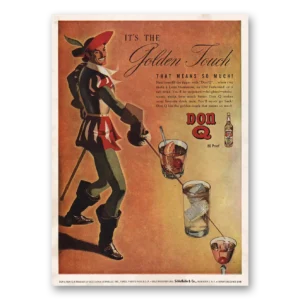 1946 Don Q Rum Print Ad | Golden Touch