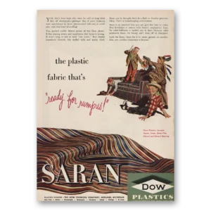 1946 Dow Print Ad | Saran