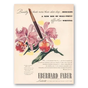 1946 Eberhard Faber Ballpoint Pen Print Ad | Skin Deep