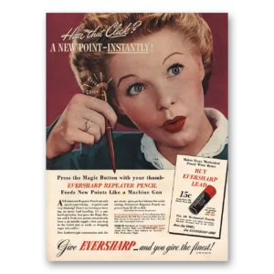 1946 Wahl Eversharp Print Ad | Repeater Pencil