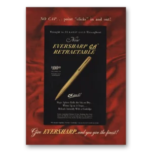 1946 Wahl Eversharp Print Ad | Retractable
